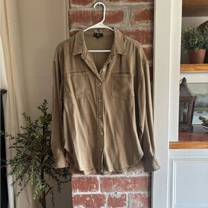 SOLD // Green Denim Top